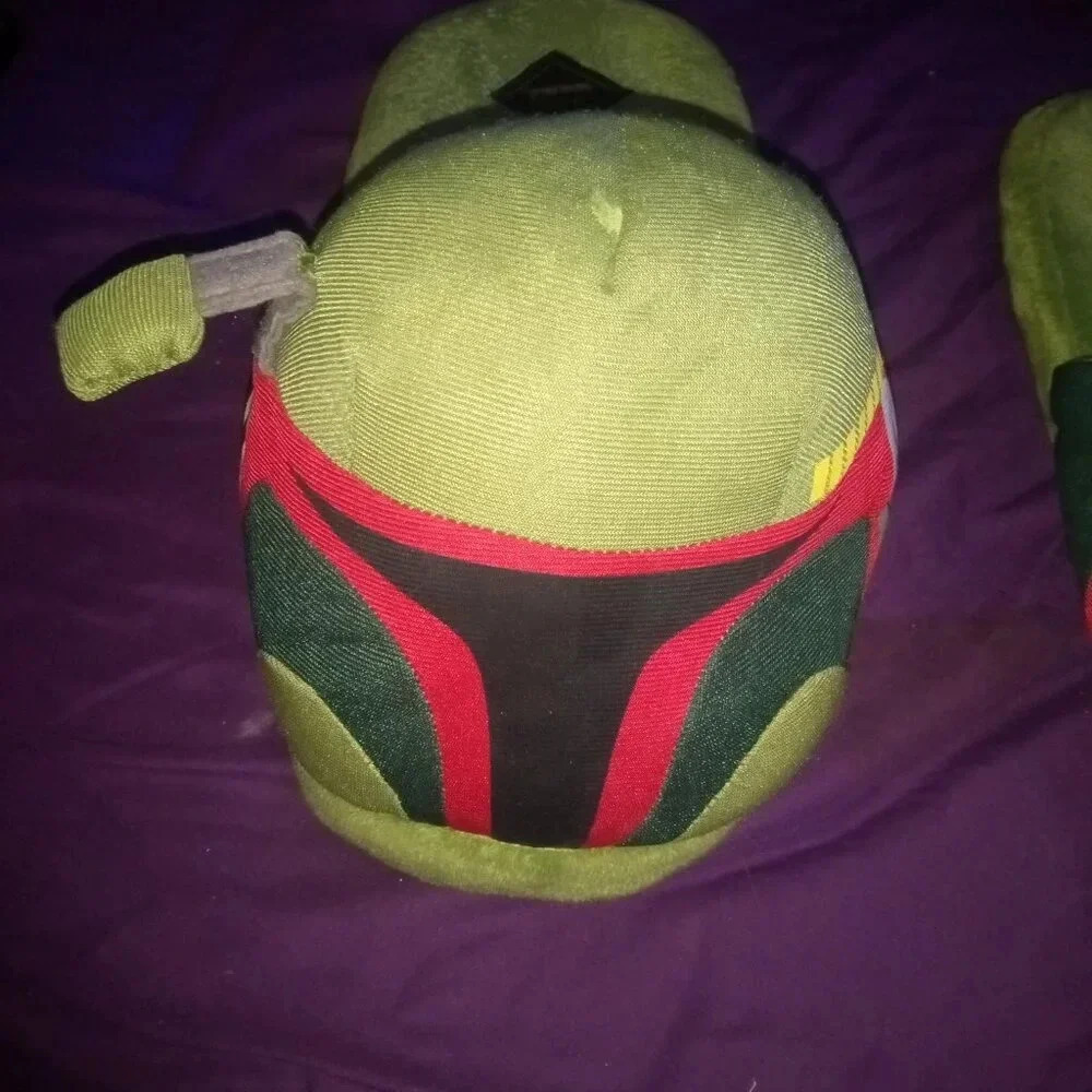 Star Wars Boba Fett plush Slippers Slides Unisex Size Large